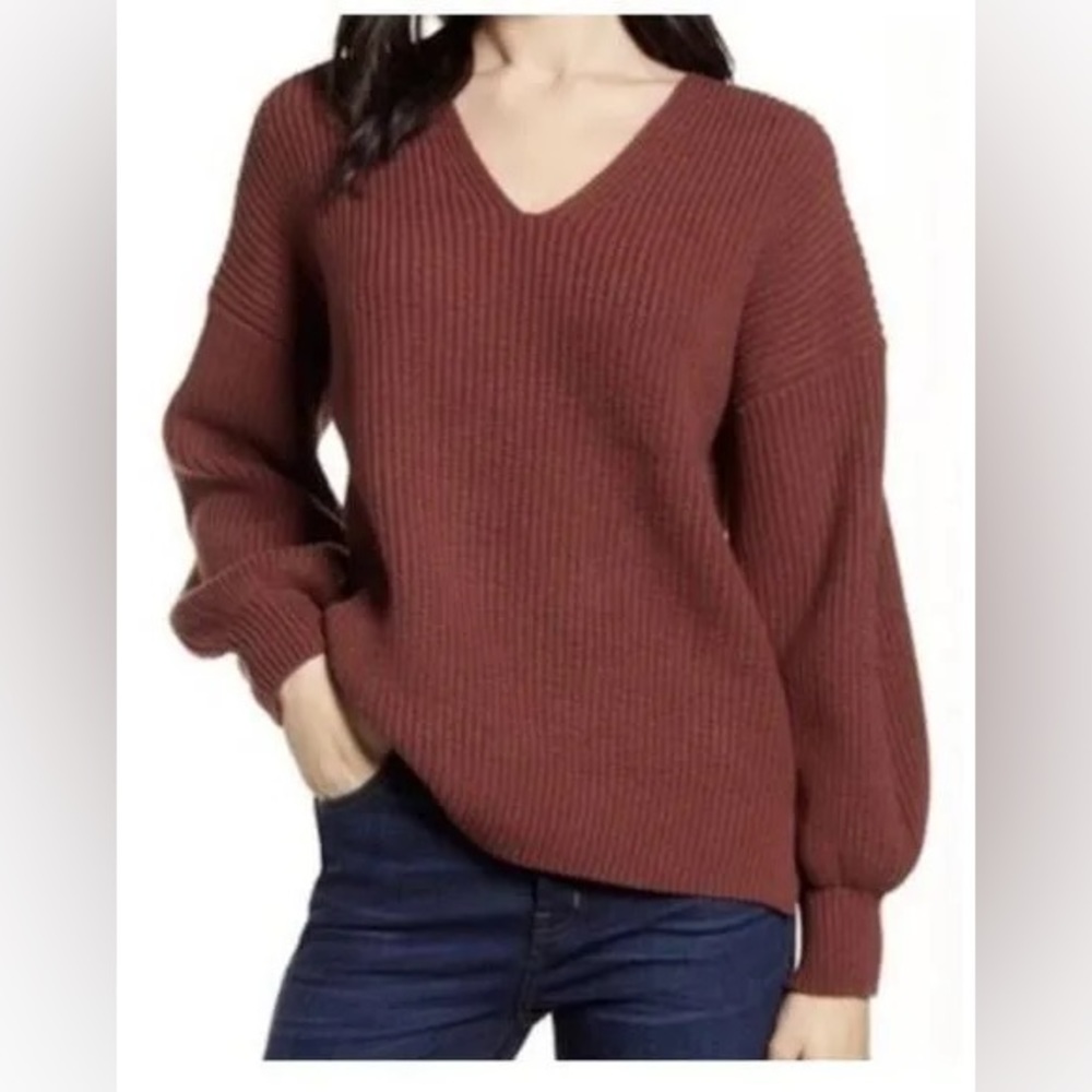 Madewell Thornton Balloon-Sleeve Sweater